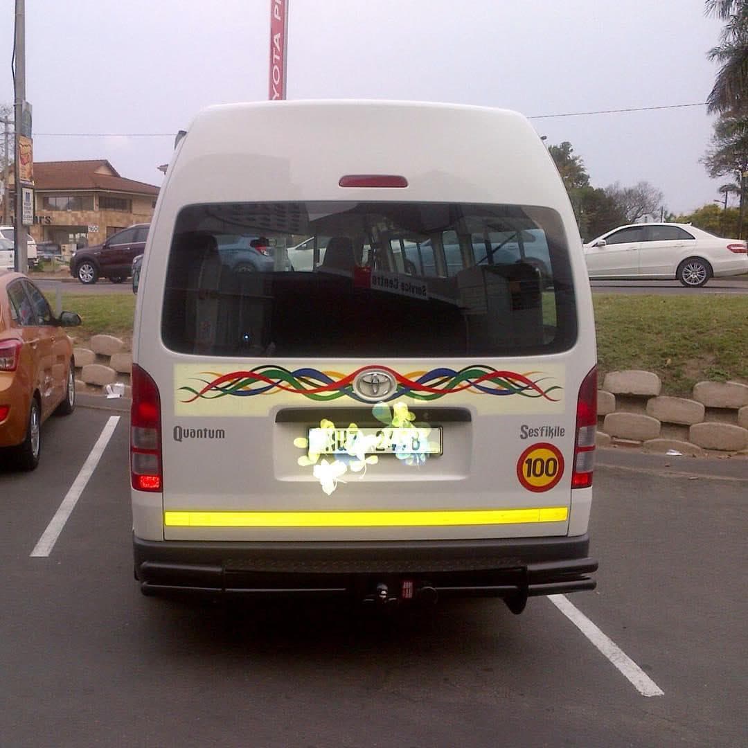 Toyota Quantum shuttle from the Kuhle travel fleet